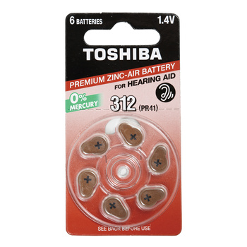 Baterie Cynkowo-Powietrzne Specjalistyczne TOSHIBA PR41 1,4V Blister 6szt