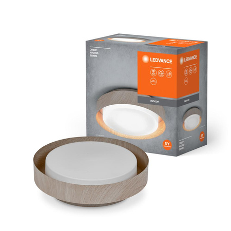 Plafon Lampa Sufitowa Natynkowa E27 Brązowy 29cm Orbis Ledvance