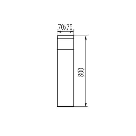 Słupek Lampa Ogrodowa Zewnętrzna Stojąca G9 IP44 Antracytowy DASTEN KANLUX