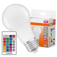 2x Żarówka LED A60 E27 9.4W = 60W 806lm 2700K RGBW 200° Ściemnialna Pilot Retrofit Filament Osram