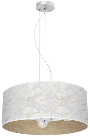 Lampa Wisząca Sufitowa SENSO Biała Złota 3xE27 Milagro