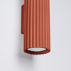 Lampa Ścienna Kinkiet Tuba Spot 2x GU10 Ochra Czerwona Karbon Deep Space SL.1634 Sollux