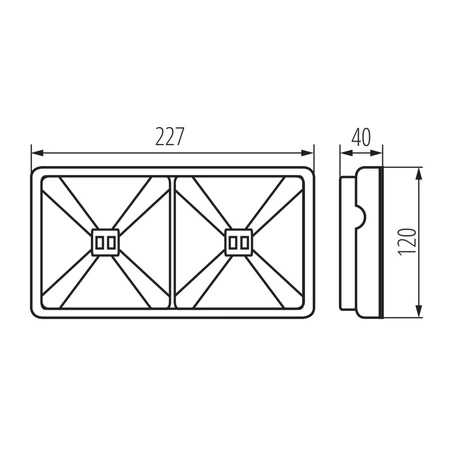 Lampa Znak Awaryjny LED 3.8W 154lm 5000K Zimny Natynkowa Biała IP65 ONTEC Kanlux