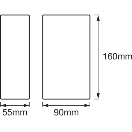 Kinkiet lampa elewacyjna ścienna 12W Endura Style UPDOWN Chrom LEDVANCE