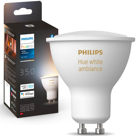 Żarówka LED GU10 5W CCT PHILIPS HUE White & Ambiance Bluetooth Zigbee