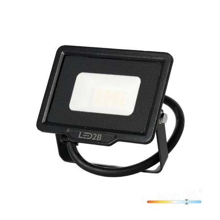 Naświetlacz LED Zewnętrzny Ogrodowy 10W 800lm 6500K Zimny 120° IP65 Czarny MH Kobi