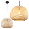 Lampa Sufitowa Wisząca Zwis E27 Beżowy BAMBOO NATURAL Sanico Goldlux
