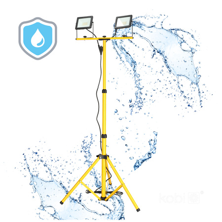 Naświetlacz LED Zewnętrzny Ogrodowy 60W 4680lm 4000K Neutralny 110° IP65 IK07 Wielokolorowy Tigra Kobi