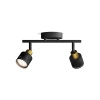 Lampa Sufitowa Reflektor 2x GU10 Czarna-Miedziana Niall Philips