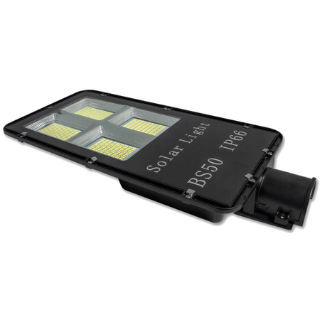 Lampa Uliczna SOLARNA Oprawa LED Czarna 150W 6000K Zimna 5250lm IP65 z PILOTEM