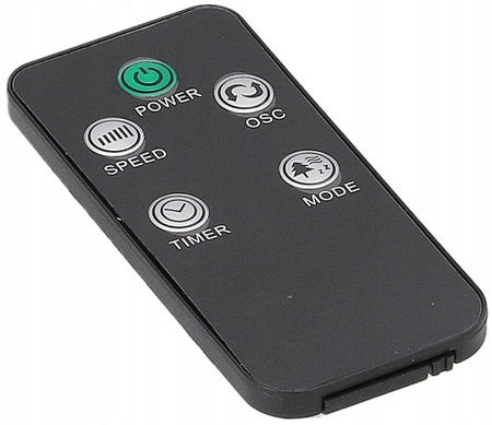 Wentylator Kolumnowy Tuba Cyrkulator Powietrza Wiatrak Stojący Czarny 92cm 45W + Pilot