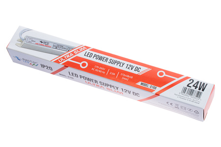 Zasilacz do taśm LED 2A 24W 12V DC SLIM meblowy