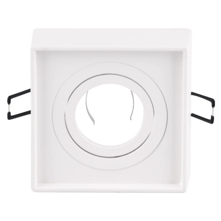 Oprawa Sufitowa Podtynkowa MR16 GAJA Tuba Spot Kwadratowa Ruchoma Biała GOLDLUX