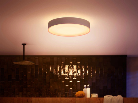 Plafon LED Lampa Sufitowa Natynkowa 33.5W 4300lm IP44 White Ambiance TW Biała 42.5cm Inteligentna SMART Zigbee Bluetooth Devere Philips HUE