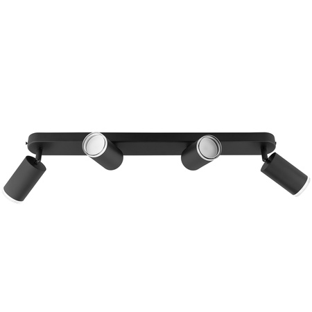 Lampa Sufitowa Reflektor LED Spot 4x GU10 IP44 ADERO Czarna Lumiled