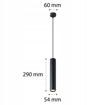 Lampa Wisząca Sufitowa KEON GU10 Regulowana Czarno-Złota MASTERLED