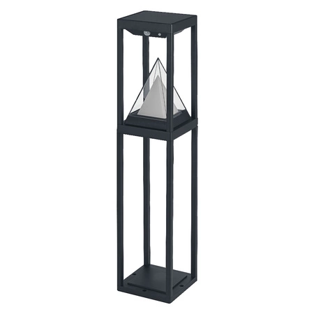 Lampa Ogrodowa LED Słupek Zewnętrzny Stojący 6W 400lm 3000K Ciepła RGB+W Ściemnialna 70cm IP44 Czarny SMART+ Bluetooth Alps Ledvance