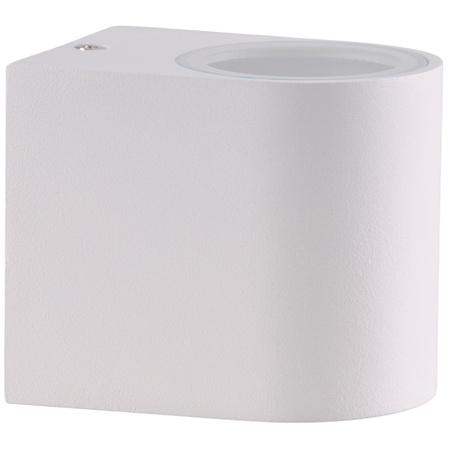 Kinkiet ogrodowy zewnętrzny na LED 1x GU10 BOSTON GOLDLUX (Polux) ALUMINIUM Biały owalny