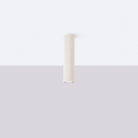 Lampa Sufitowa Reflektor Tuba Spot 1x GU10 Beżowa Karbon Deep Space SL.1589 Sollux