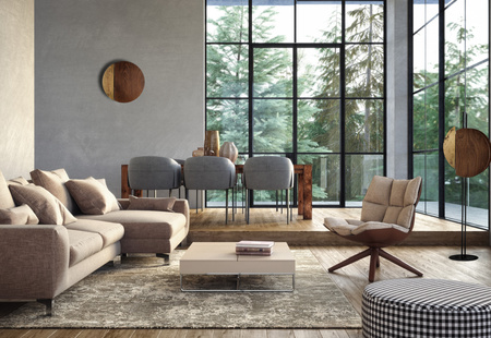 Lampa Podłogowa Stojąca 2x GX53 Brązowa Nowoczesna 7647 SUNSET Nowodvorski