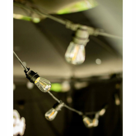 5-PAK Żarówka LED E27 ST14 1W = 10W 2700K Ciepła 100lm Filament do Girlandy LUMILED