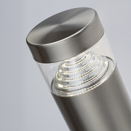 Lampa Ogrodowa Zewnętrzna Kinkiet Elewacyjny LED 7W 560lm 4000K IP54 Srebrny Nowoczesny Lisbon Rabalux