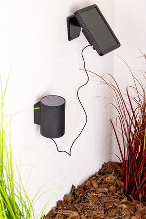 Kinkiet Lampa Solarna LED Ogrodowa Elewacyjna 3000K IP44 Góra Dół Czujnik Zmierzchu