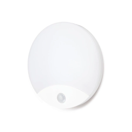 Lampa Natynkowa Plafon LED Kinkiet z Czujnikiem Ruchu i Zmierzchu 10W Barwa Neutralna 4000K IP44 ORBIS Kobi