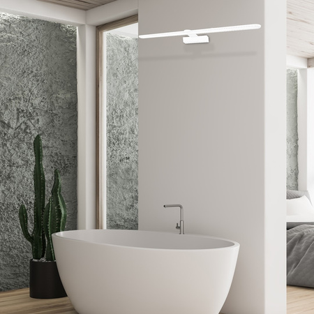 Lampa Ścienna Kinkiet SPLASH Biała 60cm 12W LED Milagro