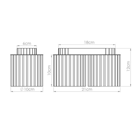 Oprawa Natynkowa 2x GU10 Aluminiowa Mokka Aura Deep Space SL.1805 Sollux
