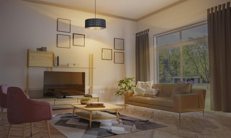 Lampa Sufitowa Wisząca Dekoracyjna E27 Zwis Szary Decor Ledvance