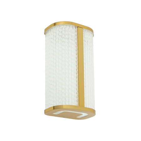 Kinkiet Ścienny Lampa Natynkowa LED 15W 1000lm 4000K Neutralna Złota Wodoodporna Łazienkowa IP44 Nowoczesna PALMAS LED 10730 Nowodvorski