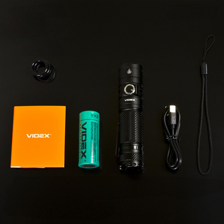 Latarka Ręczna Akumulatorowa LED 20W 4000lm 6 Trybów Pracy USB-C Wodoszczelna IP68 Videx