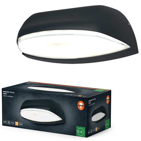 Kinkiet Ogrodowy Lampa Elewacyjna Zewnętrzna LED 12W 530lm 3000K Ciepła Szary IP54 Endura Osram