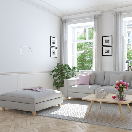 Lampka nocna ścienna BASE 8W + 2W Biała Elastyczna Milagro