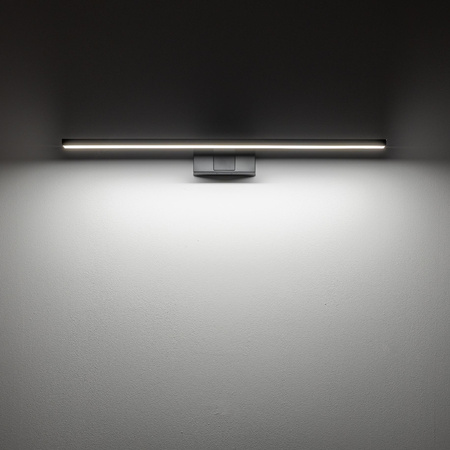 Kinkiet Ścienny Lampa Natynkowa LED 12W 900lm 4000K Neutralna Czarna Wodoodporna Łazienkowa IP44 Nowoczesna CEZANNE LED M 10677 Nowodvorski