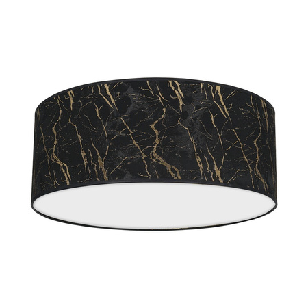 Plafon LED Lampa Sufitowa SENSO Czarna Złota 2xE27 Ø40cm Milagro