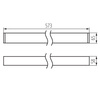 Oprawa Liniowa Lampa Sufitowa LED 10W 50cm 1200lm 4000K Neutralna 90° Srebrna Natynkowa Kanlux