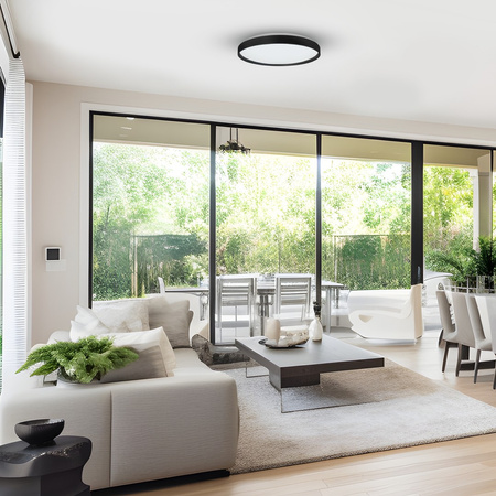 Plafon LED Lampa Sufitowa Natynkowa RINGO RGB 36W Ø390 mm Milagro