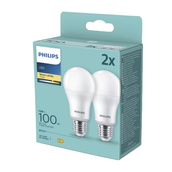 2PAK Żarówka LED E27 A60 13W = 100W 1521lm 2700K Ciepła PHILIPS