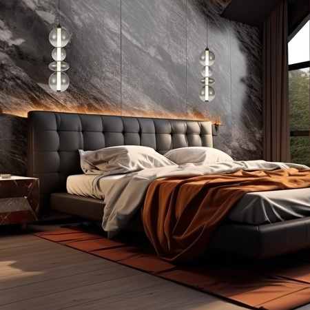 Lampa Wisząca Sufitowa DAPHNE SMOKED 36W Milagro