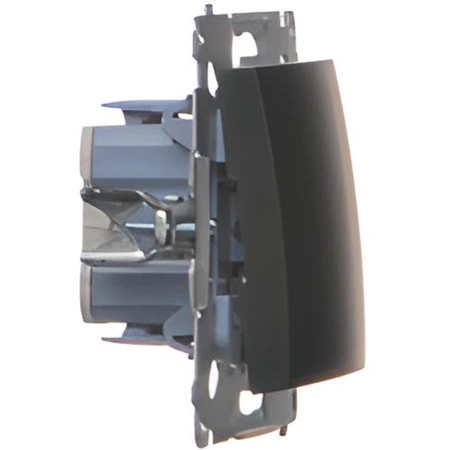 Włącznik Światła Pojedynczy Wyłącznik Jednobiegunowy Czarny DW1.01/49 KONTAKT SIMON