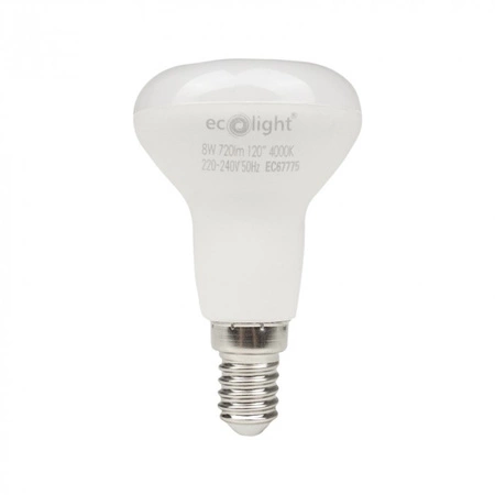 Żarówka LED Reflektor R50 E14 8W 720lm 4000K Neutralna Ecolight