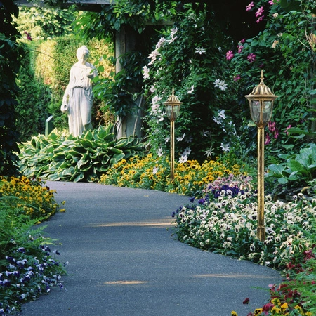 Lampa Ogrodowa Stojąca Słupek E27 Patynowa IP43 Florencja Sanico Goldlux