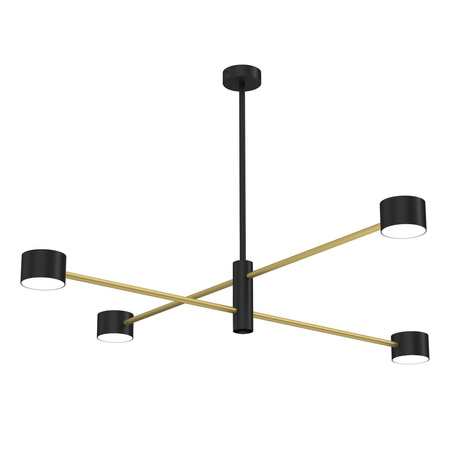 Lampa Sufitowa CROSS Złota 4xGX53 Milagro