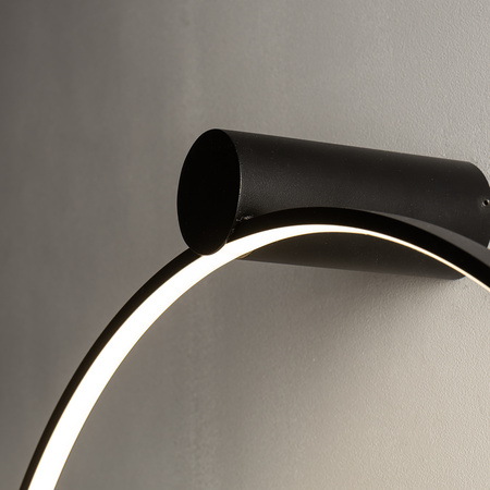 Lampa Sufitowa LED 21W 660lm 3000K Ciepła Czarna Nowoczesna CIRCOLO LED M 10815 Nowodvorski