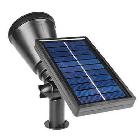 Lampa Ogrodowa LED Solarna Wbijana Reflektor 2W Zimna IP65 czujnik zmierzchu