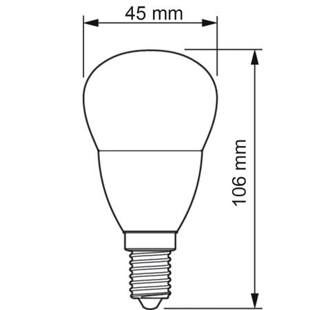 Żarówka LED E14 P45 2,8W = 25W 250lm 2700K Ciepła PHILIPS CorePro