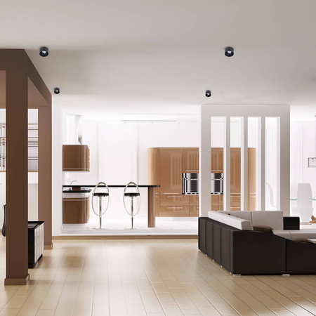 Oprawa Podtynkowa HALOGENOWA Tuba Spot Okrągła Czarna GU10 Bali Milagro