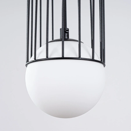 Lampa Sufitowa Wisząca Zwis G9 Nieregularna Czarna Nowoczesna Brina Sollux